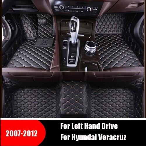 For Hyundai Veracruz 2012 2011 2010 2009 2008 2007 (7 seats) Car Floor Mats Rugs Auto Interior Parts Custom Carpets Foot Pads