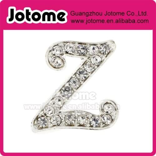 Letter Z Tag Pin Brooch Pin, Rhinestone letter brooch