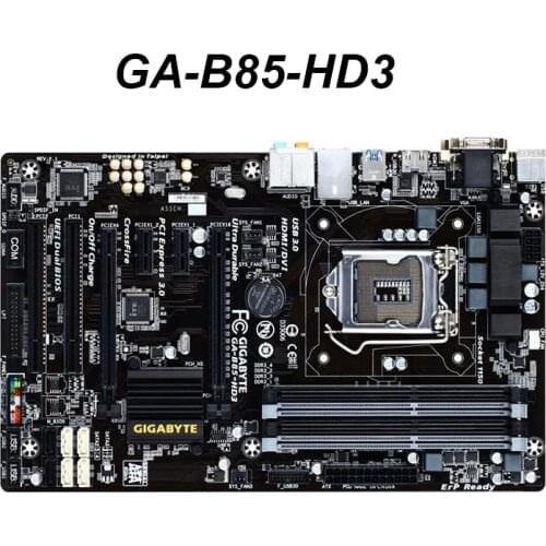 For Gigabyte GA-B85-HD3 Mainboard BOARDS PC LGA 1150 DDR3 B85-HD3 32GB For Intel i3 i5 i7 Used Desktop Motherboard