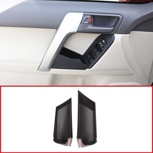 For Toyota Land Cruiser Prado FJ150 150 2010-2018 Plastic Car Door Storage Box Phone Tray Accessories