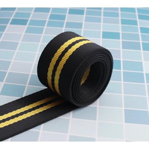 1.5" Polyester / Cotton Thick Plain Canvas Belt Webbing Backpack Strap Luggage Accessories Bag Making Sewing DIY Craft Stripe