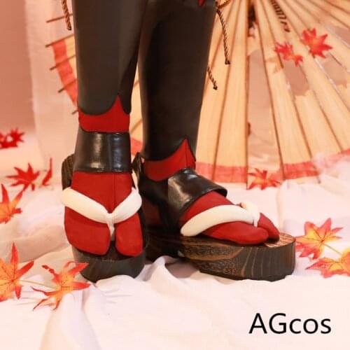 Genshin Impact Kaedehara Kazuha Cosplay Shoes Cos Game Clogs