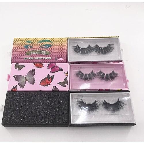 The butterfly pushed and pulled the box wholesale sale private label logo 25mm mink lashes box