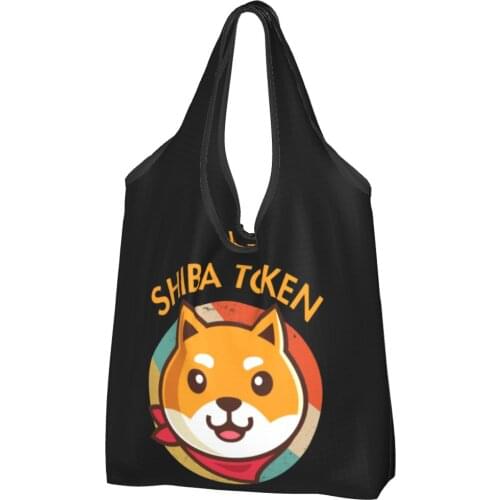 Shiba Inu Token Crypto Shib Coin Cryptocurrency Hodler Canvas Bag Women Cheap Bag Shib Coin Ins Shoppers Bag
