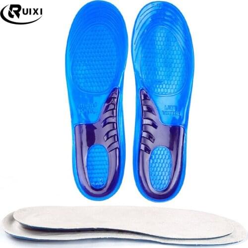 Man Women Shoes Insoles Silicone Gel Insoles Orthopedic Pad Massaging Shoe Inserts Shock Absorption Arch Support Insoles