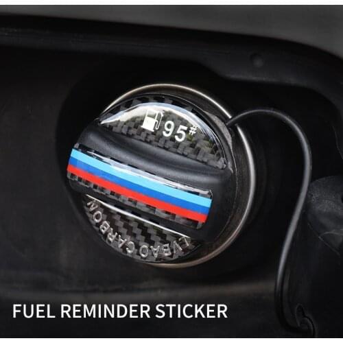 For BMW Fuel Cap Oil Type Tips Sticker Carbon Fiber Car Fuel Tank Sticker 92 95