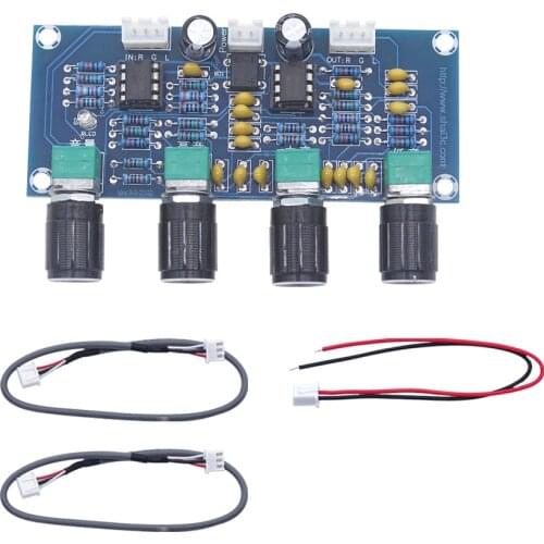 NE5532 Tone Board preamp Pre-amp With treble bass volume adjustment pre-amplifier Tone Controller For amplifier Board