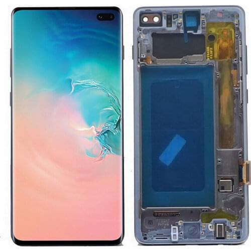 Original AMOLED LCD For SAMSUNG Galaxy S10 Plus S10+ G975 SM-G9750 G975F LCD Display Touch Screen Digitizer Assembly With defect