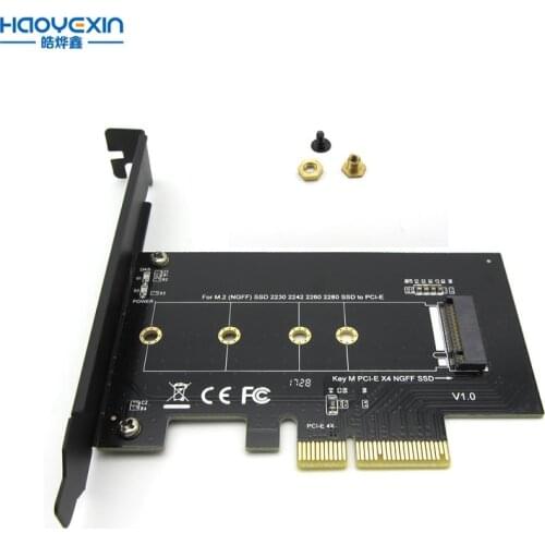 PCI-Express PCI-E 3.0 X4 to M.2 NGFF M Key Slot Converter Adapter Card M2 Nvme PCIE SSD Riser Card for Desktop 2280 2230 2242