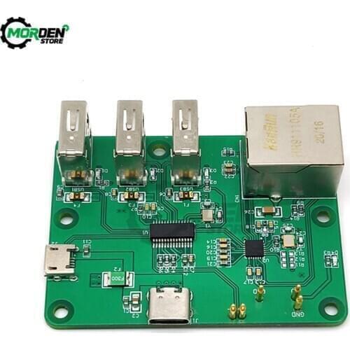 Network HUB Expansion Board USB to Ethernet HUB Hub USB2.0 10/100Mbps Ethernet Port Self-recovery Fuse Pro for Raspberry Pi Zero