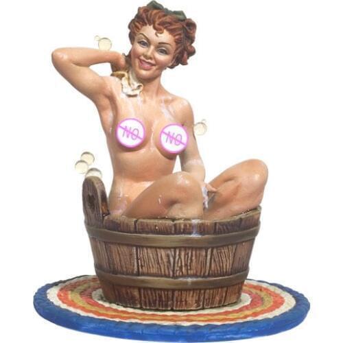 Poker Girl Scrub My Back 80mm 1/22 Resin Model Kit