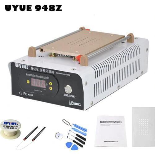 UYUE 948Z 110/220V LCD Separator Machine Screen Repair Machine Kit for iPhone Samsung Build-in Air Pump Vacuum with Tools