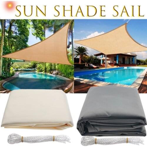 Waterproof Sun Shelter Triangle Sunshade Protection Outdoor Canopy Cover Garden Patio Pool Shade Sail Awning Camping Sun Shade