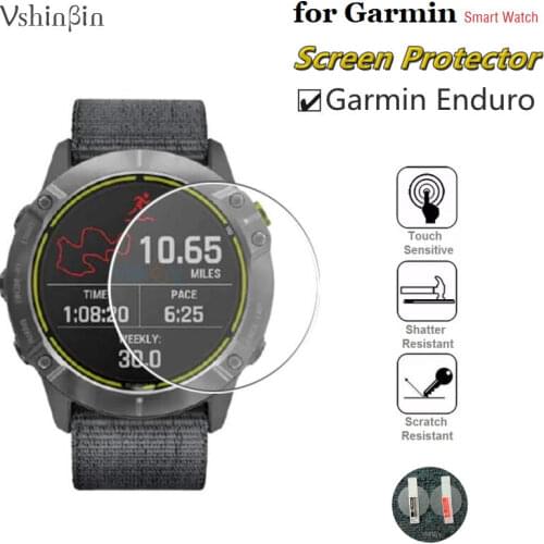 10PCS Tempered Glass Screen Protector for Garmin Enduro Round Smart Watch Anti Shatter Protective Film