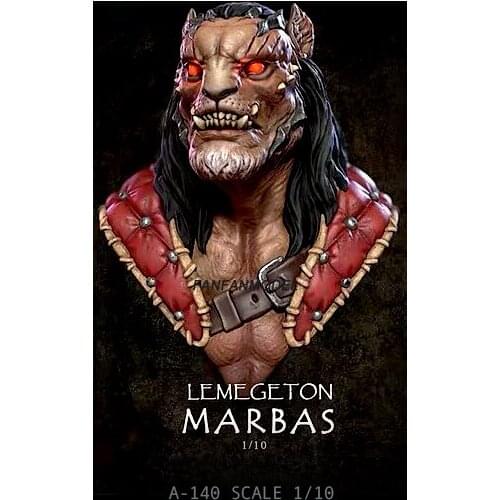 1/10 Resin Bust of lion fighter Model Kits Self-assembled A-140