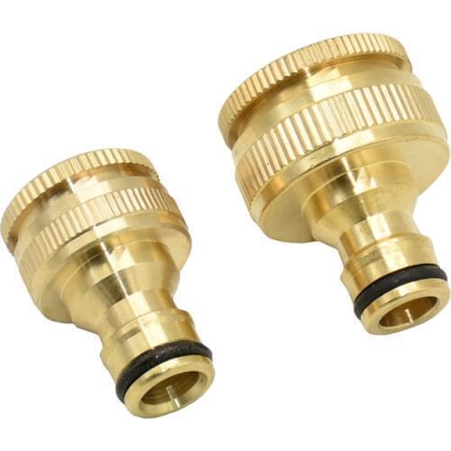 Female 1/2" 3/4" 1" Brass Connector nipple Garden tap Garden Irrigation Connector Pure copper Adapter 10pcs
