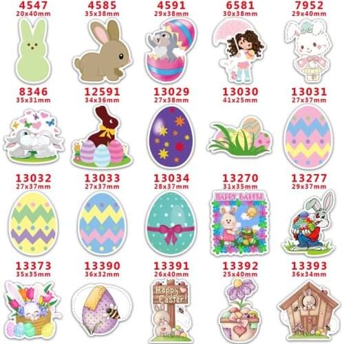 10 pcs Easter Resins Flatback for Hair Bows Planar Resin Crafts Custom Resin for DIY Phone Decorations PR4547