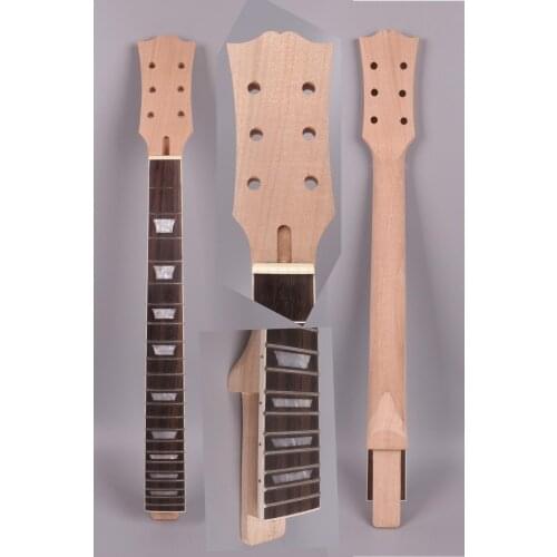 22fret Guitar Neck 24.75 Inch Mahogany Rosewood Fretboard Set In Glue on Style For Lp Style electric guitar