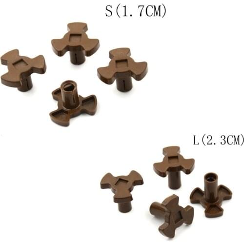 4Pcs 1.7CM/2.3CM Microwave Oven Turntable Roller Guide Support Coupler Tray Shaft