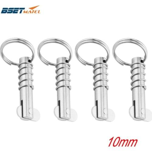 4PCS 10mm Marine grade stainless steel 316 Boat Quick Release Pin Marine Hardware Deck Hinge Replacement Accessories