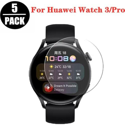 5PCS Screen Protector For Huawei Watch 3 Watch 3Pro Tempered Glass For Huawei Watch 3Pro Watch 3 9H Smartwatch Protective Glass