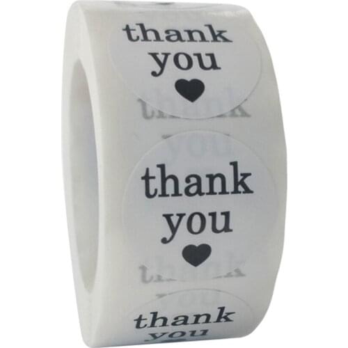 50-500pcs New Thank You Supporting My Business Stickers Seal Labels Turning One Favors Envelope Supplies Stationery Stickers