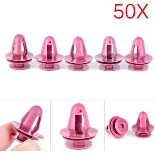 50pcs/lot Door Trim & Garnish Panel Retainer Clip Nylon Fastener For Toyota 13mm