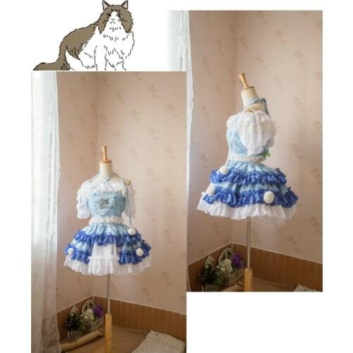 Anime Touhou Project Tatara Kogasa Lolita Dress Gothic Uniform Cosplay Costume Halloween Carnival Free Shipping 2019 Customized