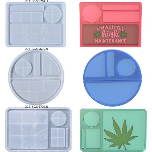 Epoxy Resin Mold Large Jewelry Storage Container Resin Mold Silicone Tray Makeup Tools Holder Coaster Making Mold