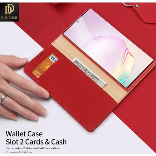 For Samsung Galaxy NOTE 20 Ultra Wish Series Luxury Case Flip Cover with card Slot Sturdy Stand Support Wireless Charging