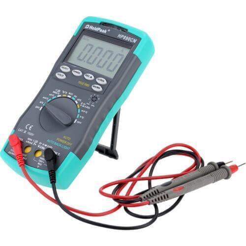 HoldPeak HP-890CN Digital Multimeter DMM with NCV Detector DC AC Voltage Current Meter Resistance Capaticance Temperature Tester