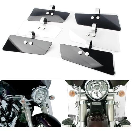 2Pcs Motorcycle Wind Fork Air Deflector For Honda VTX1300R 2003-2009 For Kawasaki VN1500D Vulcan Classic 1996-2003 2004 2005