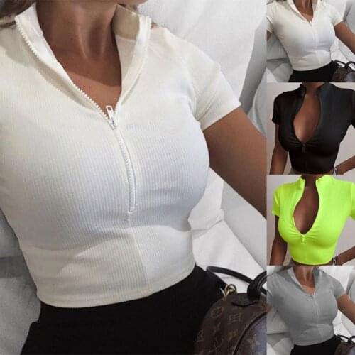 FFJVORE Women's Knitted T-shirts