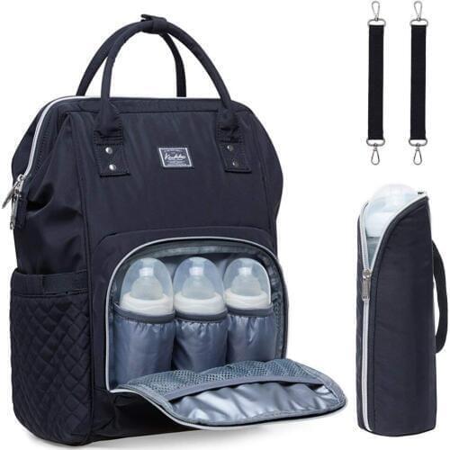 KAUKKO Multifunctional diaper bag with large capacity Baby changing backpack Diaper bag with changing mat, baby bag for travel