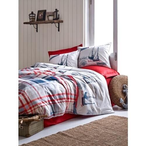 Cotton Box Turkey Double Duvet Duvet Cover Bed Sheet Pillowcase King Size Duvet Cover Bedding 100% Cotton Bedroom 4 Piece Mari