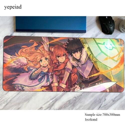 Rising of the Shield Hero mouse pad HD pattern mousepads gaming mousepad gamer Colourful personalized mouse pads keyboard pc pad
