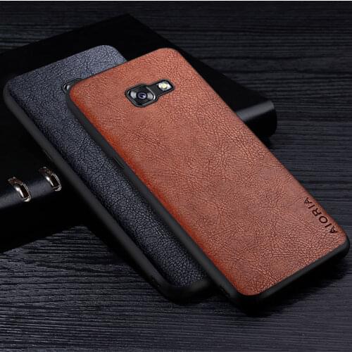 Leather Case For Samsung Galaxy A5 2017 A520 Luxury Business Style Retro Litchi Pattern Back Cover for samsung a5 2017 case