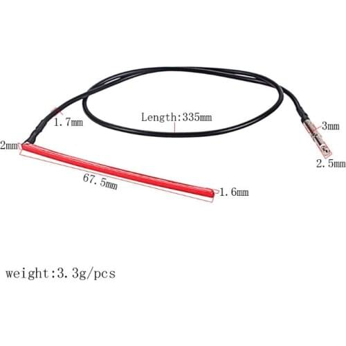 Red Under Saddle Ceramic Piezo Pickup with 2.5mm Plug for Acoustic Classical Guitar U7EF