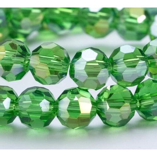 Austrian Round Transparent Crystal Beads For DIY Bracelet Jewelry Making Supples Accessories Rondelle Ball Faceted Glass Beads