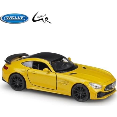 WELLY 1:36 Model Car Simulation Alloy Metal Toy Car Childrens Toy Gift Collection Model Toy Gifts Benz Mercedes-AMG GT R