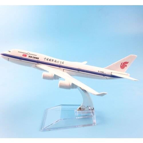 AIRLINES 16CM BOEING747 AIR CHINA B2456 METAL ALLOY MODEL PLANE AIRCRAFT MODEL TOY AIRPLANE BIRTHDAY GIFT