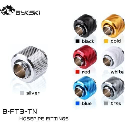 Bykski Soft Tube Fitting For 10x13 10x16 13x19mm , Hose Pipe G1/4" Connector Adapter , B-FT3-TN B-FT3-TK B-FT4-TK