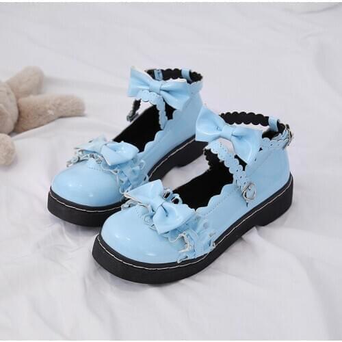 2021 New Loli Girls Female Platform Kawaii Tea Party Japanese Cute Anime Cosplay Women Harujuku Jk Uniform Lolita Shoes Feminine