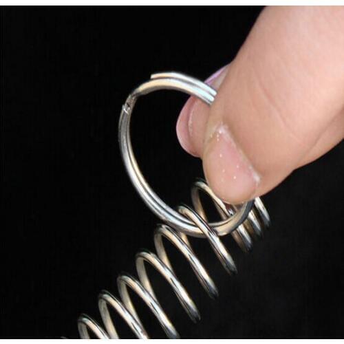 Wholesale Free shipping Ring and Spring Magic Spring Children Toys Magic Tricks Escape Surgery Close Up Magic Props YH161