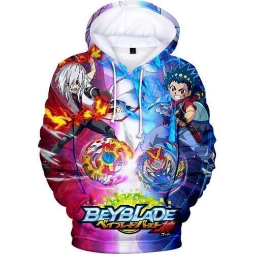 3-16 years Beyblade Burst Evolution Hoodies Boy girls Sweatshirts Beyblade Burst Evolution Hoodie Oversized Boy/kids Clothing