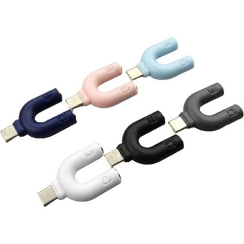 Type C OTG USB Type C to 3.5mm Audio Jack Adapter for Cellphones Tablets Laptop Type C 3.5mm Jack Converter for Earphone Cable