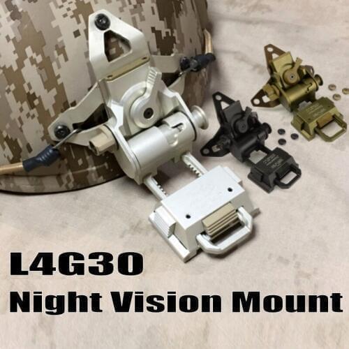 Airsoft Tactical L4G30 Helmet NVG Mount Aluminum Hunting Paintball Accessories Night Vision Goggles Helmet NVG Mount