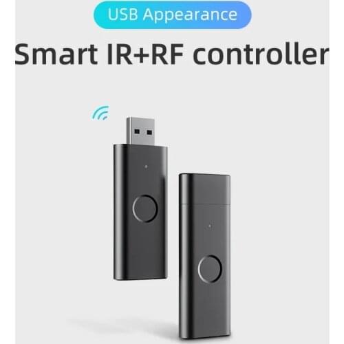 1-5pcs Tuya WiFi USB Universal Remote Controller RF IR Control Air Conditioners TV BOXes Fans DVDs Work With Alexa Google Home