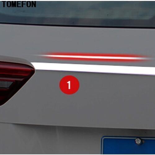 For Volkswagen VW Tiguan Second Generation 2017 2018 Rear Trunk Upper Cover Tailgate Trim Hatch Back Door Handle Molding Garnish