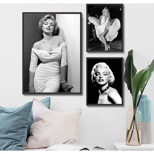 Vintage Picture Sexy Tattoo Marilyn Monroe Painting Antique Room Party Parlors Cinema Posters and Prints House Art Cafe Decor
